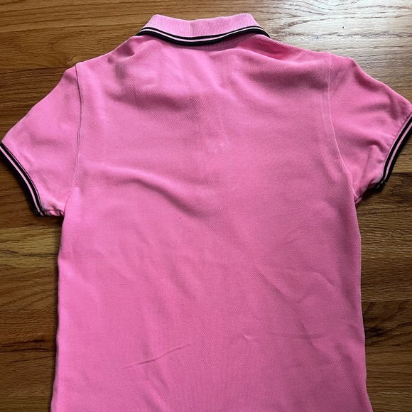 Vintage Fred Perry hot pink/burgundy100% cotton s/s polo shirt women’s 4 XS-S - Picture 7 of 14